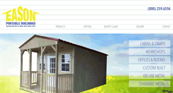 Desktop Screenshot of easonportablebuildings.com